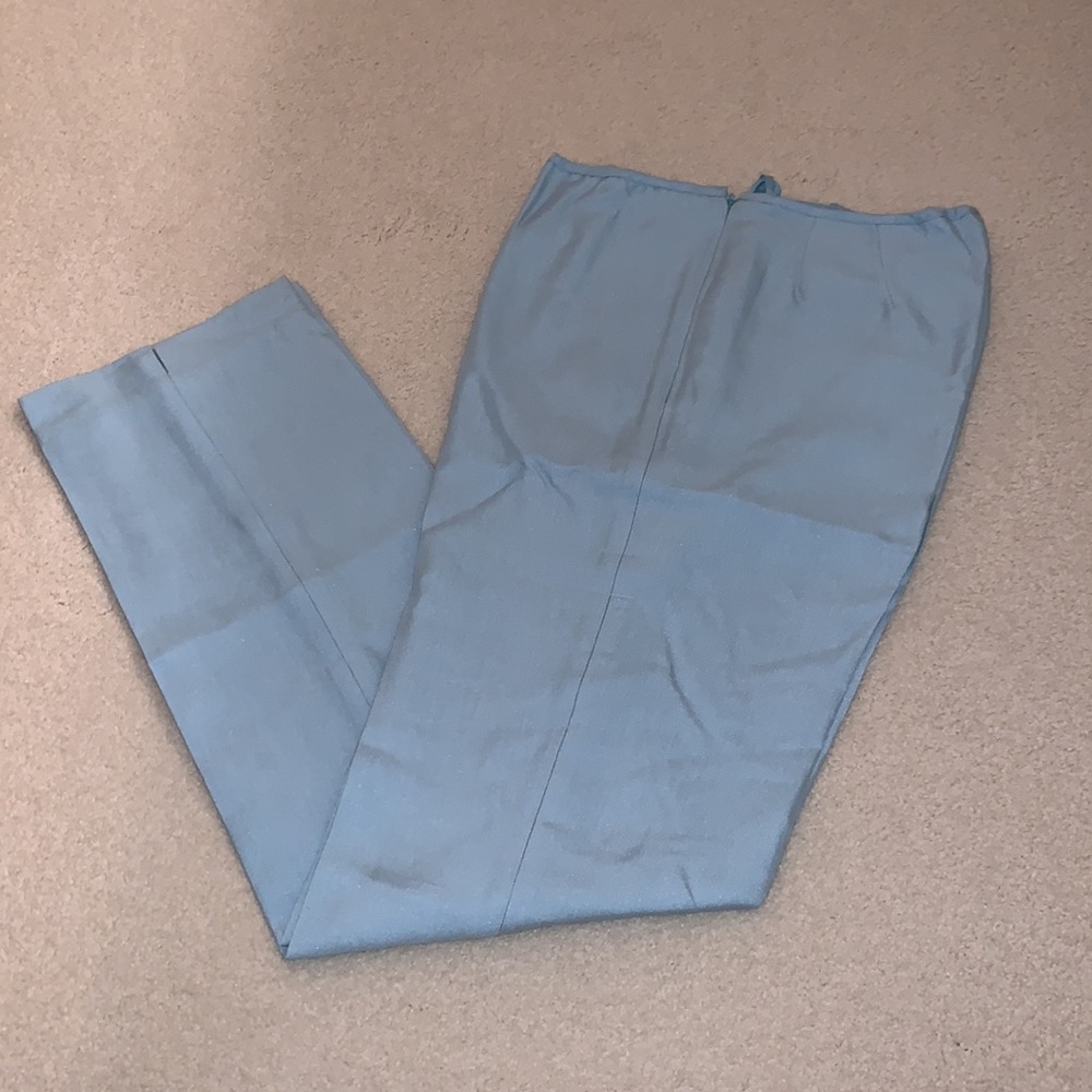 NWT J. McLaughlin Blue Silk Pants